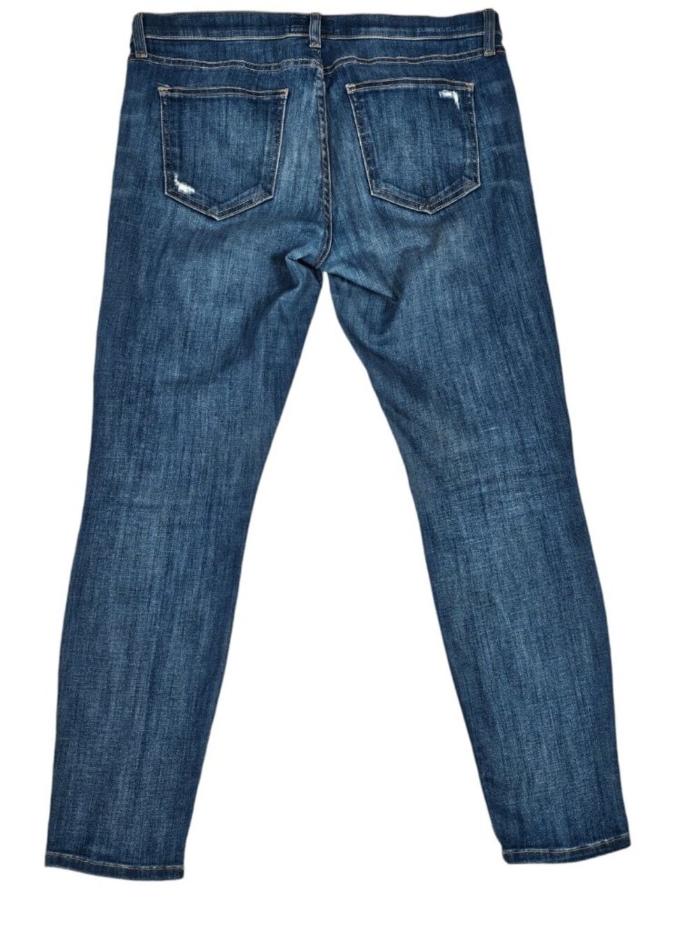 Current/Elliott Womens The Stiletto Skinny Jeans Size 32 Blue Niagara Destroy Di